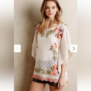 Akemi + Kin Anthropologie Augustine Stiched Poncho